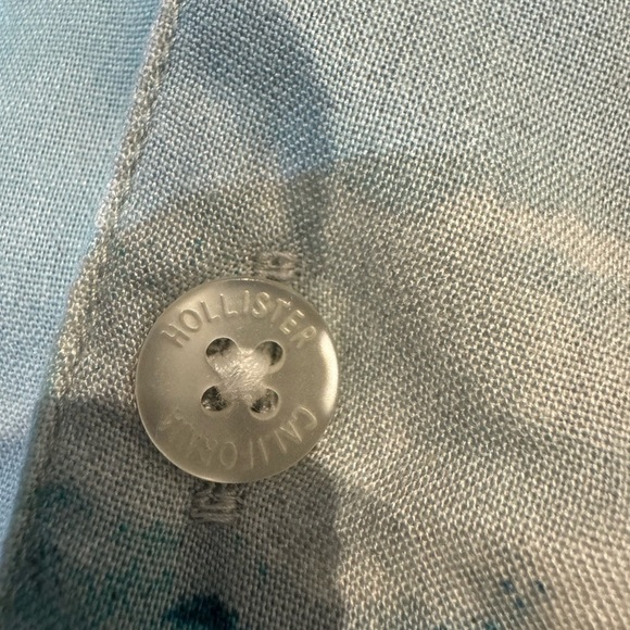 NWT y2k mens vintage hollister short sleeve button down beachy cali venice xl - Picture 6 of 10